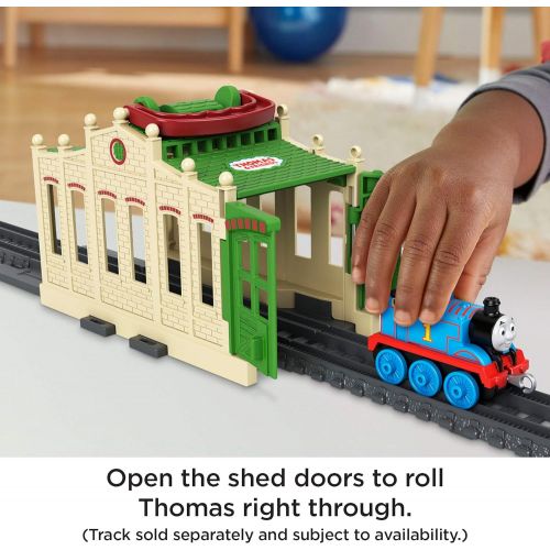  토마스와친구들 기차 장난감Thomas & Friends Connect & Go Thomas Shed, Push-Along Train Engine with take-Along Storage shed for Preschool Kids Ages 3 Years and up