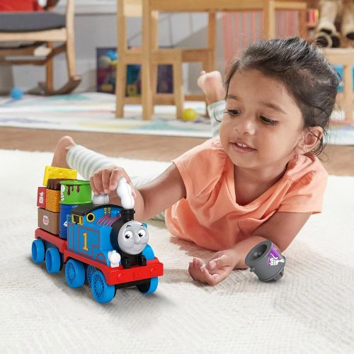  토마스와친구들 기차 장난감Thomas & Friends Wobble Cargo Stacker Train, Push-Along Engine with Stacking Blocks for Toddlers and Kids Ages 2 Years and up