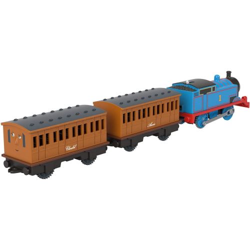  토마스와친구들 기차 장난감Thomas & Friends Thomas Annie & Clarabel, battery-powered motorized toy train for preschool kids 3 years and up