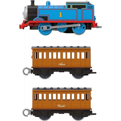  토마스와친구들 기차 장난감Thomas & Friends Thomas Annie & Clarabel, battery-powered motorized toy train for preschool kids 3 years and up