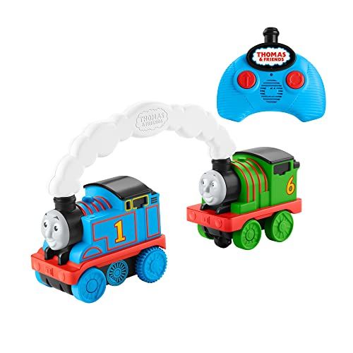  토마스와친구들 기차 장난감Fisher-Price Thomas & Friends Race & Chase R/C, remote controlled toy train engines for toddlers and preschool kids