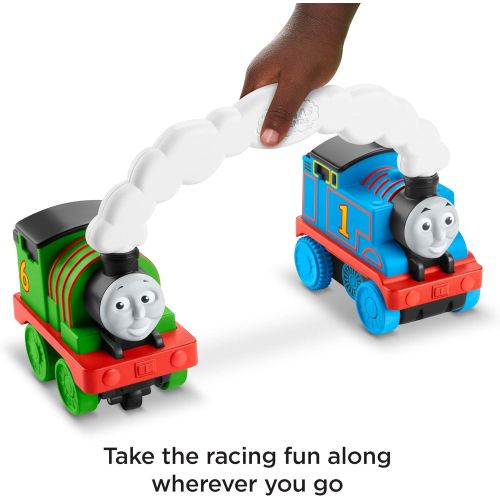  토마스와친구들 기차 장난감Fisher-Price Thomas & Friends Race & Chase R/C, remote controlled toy train engines for toddlers and preschool kids