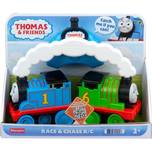  토마스와친구들 기차 장난감Fisher-Price Thomas & Friends Race & Chase R/C, remote controlled toy train engines for toddlers and preschool kids