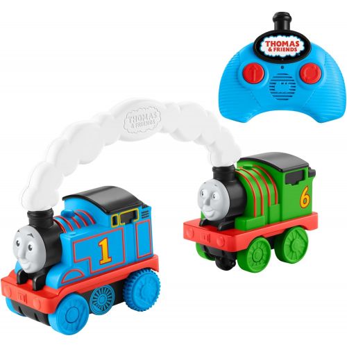  토마스와친구들 기차 장난감Fisher-Price Thomas & Friends Race & Chase R/C, remote controlled toy train engines for toddlers and preschool kids