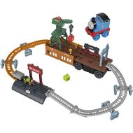 토마스와친구들 기차 장난감Fisher-Price Thomas & Friends 2-in-1 Transforming Thomas Playset, push-along train and track set with storage and working crane for kids ages 3 & up