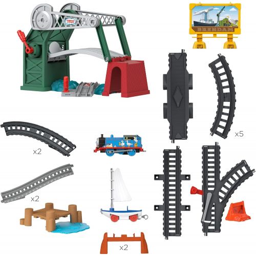  토마스와친구들 기차 장난감Thomas & Friends Bridge Lift Thomas & Skiff train set with motorized engine and toy boat for preschool kids ages 3 years and up