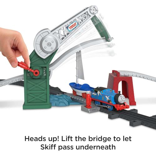  토마스와친구들 기차 장난감Thomas & Friends Bridge Lift Thomas & Skiff train set with motorized engine and toy boat for preschool kids ages 3 years and up