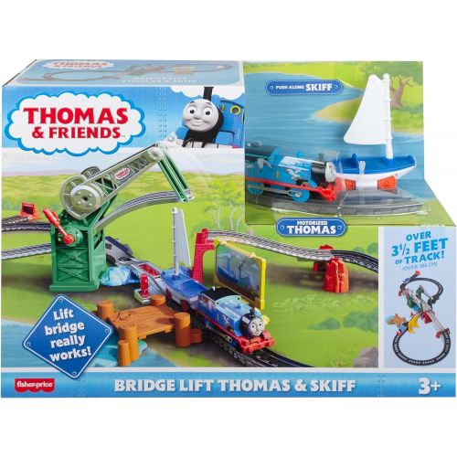  토마스와친구들 기차 장난감Thomas & Friends Bridge Lift Thomas & Skiff train set with motorized engine and toy boat for preschool kids ages 3 years and up
