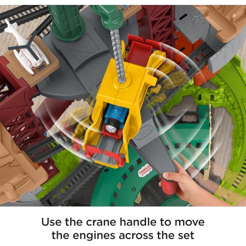  토마스와친구들 기차 장난감Thomas & Friends Trains & Cranes Super Tower, motorized train and track set for preschool kids ages 3 years and up