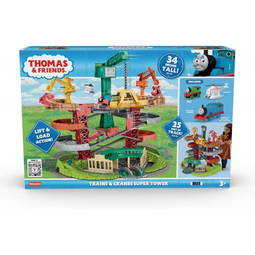  토마스와친구들 기차 장난감Thomas & Friends Trains & Cranes Super Tower, motorized train and track set for preschool kids ages 3 years and up