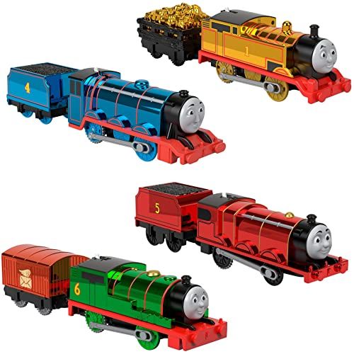  토마스와친구들 기차 장난감Thomas & Friends Thomas, Percy, James & Gordon - set of 4 motorized toy train engines for preschool kids ages 3 years & older