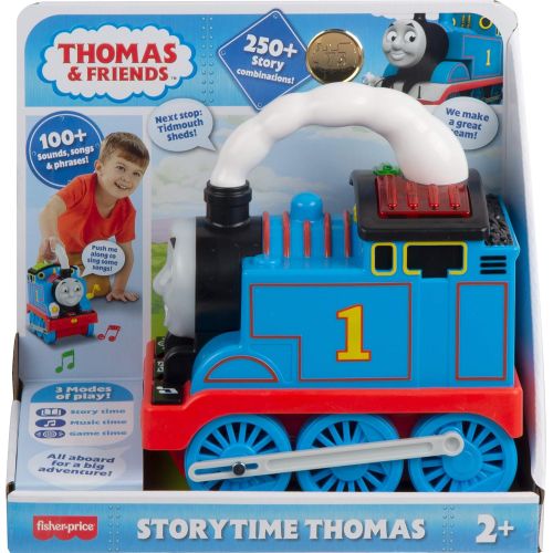  토마스와친구들 기차 장난감Thomas & Friends Storytime Thomas, interactive push-along train with lights, music and stories for toddlers and preschool kids ages 2 years and older