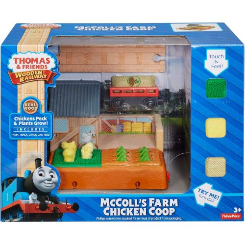 피셔프라이스 [아마존베스트]Fisher-Price Thomas & Friends Wooden Railway, McColls Farm Chicken Coop