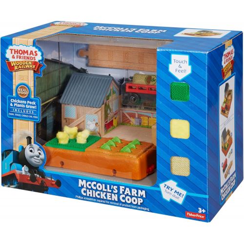 피셔프라이스 [아마존베스트]Fisher-Price Thomas & Friends Wooden Railway, McColls Farm Chicken Coop