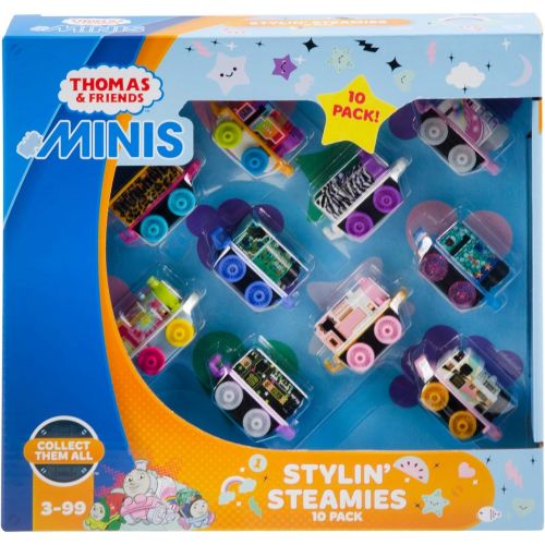  [아마존베스트]Thomas & Friends Fisher-Price Minis, Stylin Steamies Toy, Multicolor