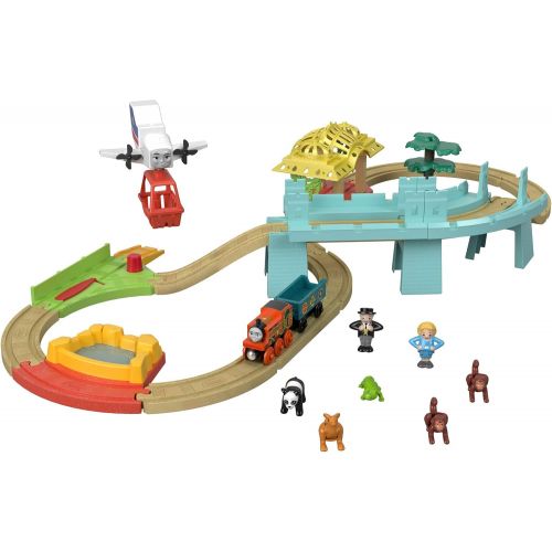 피셔프라이스 [아마존베스트]Fisher-Price Thomas & Friends Wood, Big World Adventures Set