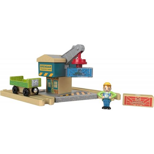 피셔프라이스 [아마존베스트]Fisher-Price Thomas & Friends Wood, Spin & Lift Crane