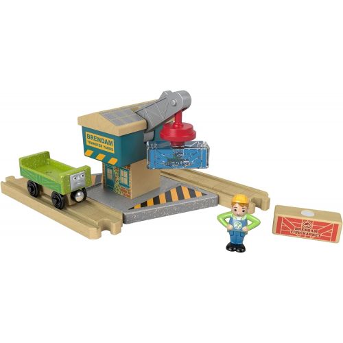 피셔프라이스 [아마존베스트]Fisher-Price Thomas & Friends Wood, Spin & Lift Crane