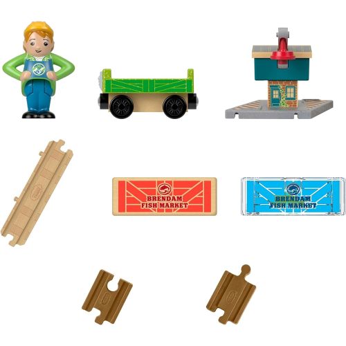 피셔프라이스 [아마존베스트]Fisher-Price Thomas & Friends Wood, Spin & Lift Crane