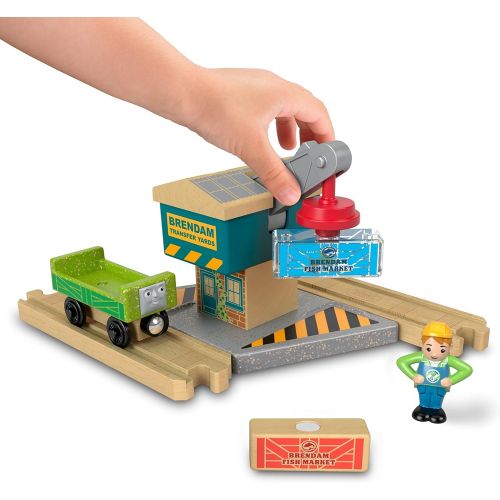 피셔프라이스 [아마존베스트]Fisher-Price Thomas & Friends Wood, Spin & Lift Crane