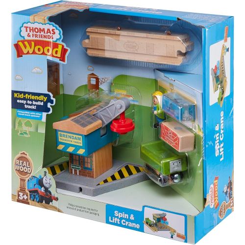 피셔프라이스 [아마존베스트]Fisher-Price Thomas & Friends Wood, Spin & Lift Crane