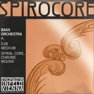 Thomastik-Infeld Spirocore 3/4 Upright Double Bass A String - Medium Gauge - Chromesteel Wound Flexible Spiral Steel Core