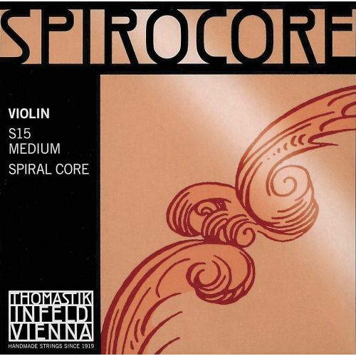  Thomastik Infeld Spirocore 4/4 Violin String Set - Medium Gauge with Ball End E