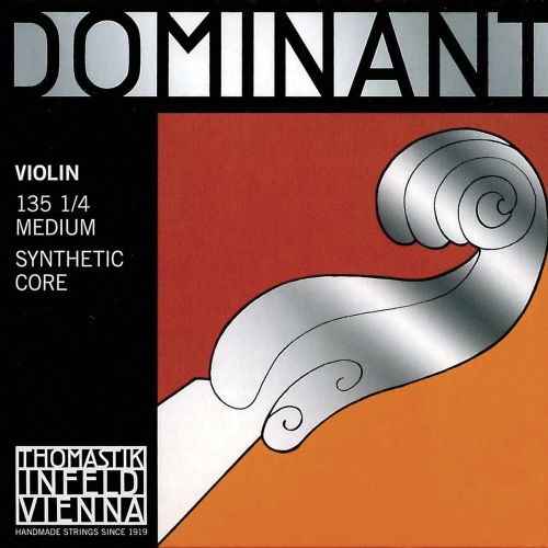  Thomastik Dominant 1/4 Violin String Set - Medium Gauge - Aluminum/Steel Ball-End E