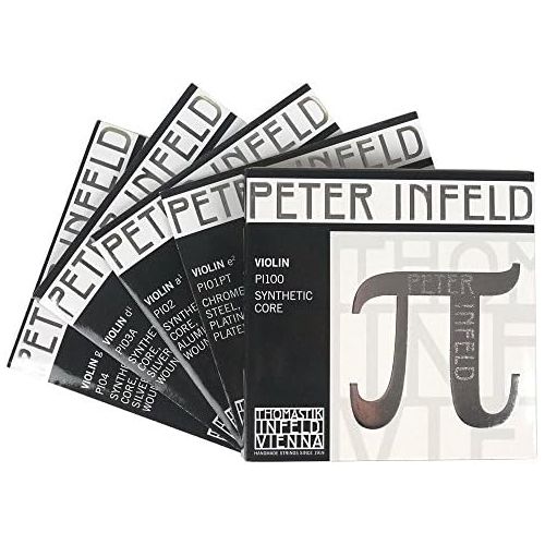  VH Workshop-Thomastik Peter Infeld (PI100) Violin String Full set,Platinum E-Silver D,Medium Gauge, Ball-End,Made in Austria