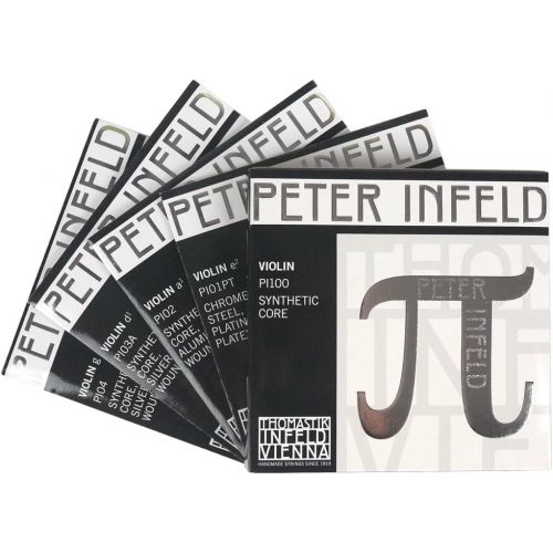  VH Workshop-Thomastik Peter Infeld (PI100) Violin String Full set,Platinum E-Silver D,Medium Gauge, Ball-End,Made in Austria