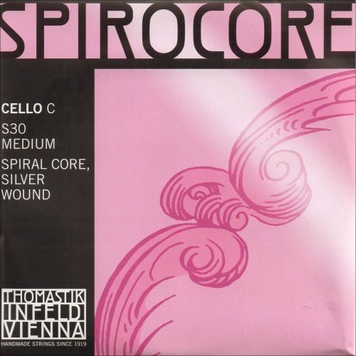  Thomastik-Infeld Spirocore 4/4 Cello C String - Silver/Steel - Medium Gauge