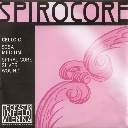  Thomastik-Infeld Spirocore 4/4 Cello G String - Silver/Steel - Medium Gauge