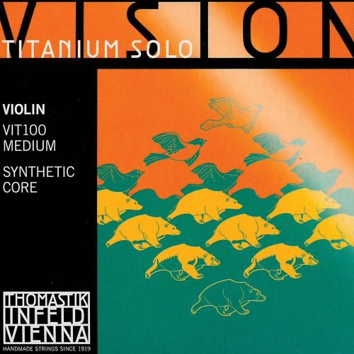  Thomastik Vision Titanium Solo 4/4 Violin String Set - Medium Gauge