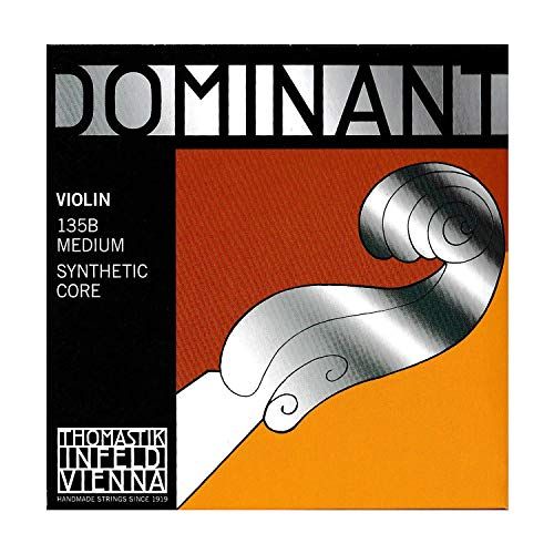  Thomastik Dominant 4/4 Violin String Set - Medium Gauge - Steel Ball-End E