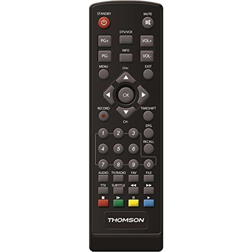  THOMSON THC300 HD Receiver for Digital Cable TV DVB C Full HD (HDTV, HDMI, SCART, USB, Media Player) Black