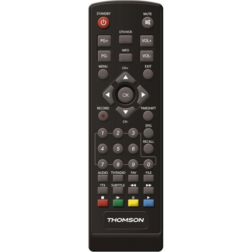  THOMSON THC300 HD Receiver for Digital Cable TV DVB C Full HD (HDTV, HDMI, SCART, USB, Media Player) Black