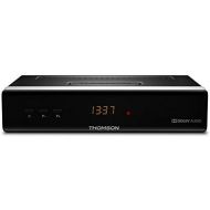 THOMSON THS222 digitaler HD Satelliten Receiver mit Fernbedienung (HDMI, SCART, SAT IN, Ethernet, USB, S/PDIF Koaxial) schwarz