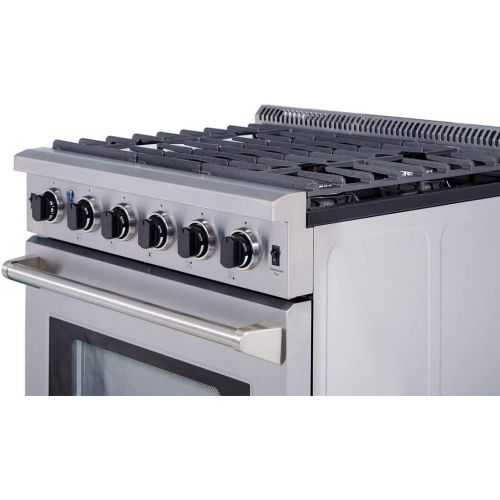  Thor Kitchen 30 Stainless Steel Gas Range Oven with 5 Burner LRG3001U