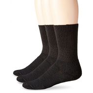 Thorlos Unisex WX Walking Thick Padded Crew Sock, Black (3 Pack), Medium: Clothing