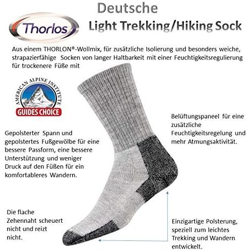  [아마존베스트]Thorlos thorlos Mens Tkx Max Cushion Trekking Crew Socks