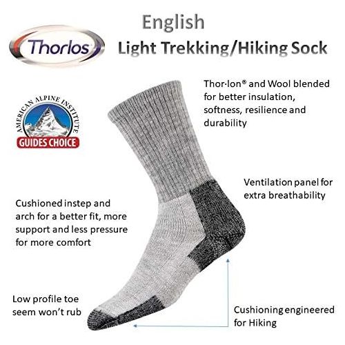  [아마존베스트]Thorlos thorlos Mens Tkx Max Cushion Trekking Crew Socks