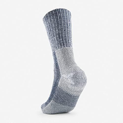  Thorlos Unisex LTH Light Hiking Thick Padded Crew Sock, Navy, Large