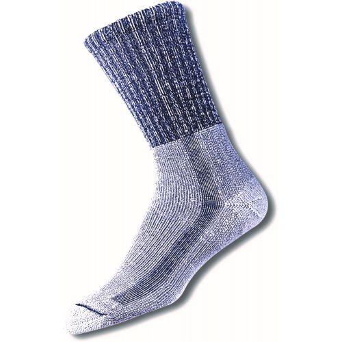  Thorlos Unisex LTH Light Hiking Thick Padded Crew Sock, Navy, Large