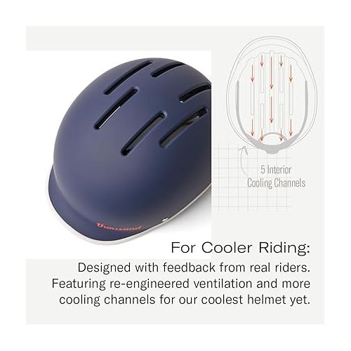  Thousand Heritage 2.0 Adult Bike Helmet; The Original Low Profile Retro Commuter Cycling Helmet Safety Certified for Bicycle Skateboard Skating Roller Skates; for Men & Women