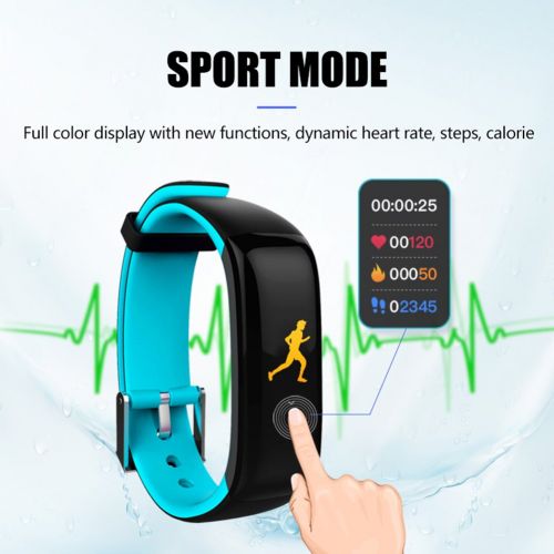  ThreeCat Fitness Tracker Heart Rate Monitor Tracker Smart Bracelet Activity Tracker Bluetooth Pedometer with Sleep Monitor Smartwatch for iPhone and Other Android or iOS Smartphones