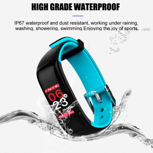  ThreeCat Fitness Tracker Heart Rate Monitor Tracker Smart Bracelet Activity Tracker Bluetooth Pedometer with Sleep Monitor Smartwatch for iPhone and Other Android or iOS Smartphones