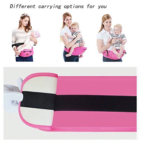  ThreeH Baby Hip Carrier Infant Waist Strap Outdoor Toddler Seat Carrier BC10,Pink