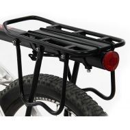 ThreeH Bicycle Rear Rack Adjustable Aluminum Alloy Bike Rack with Reflector BK431