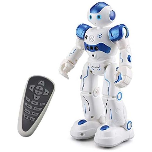  [아마존베스트]Threeking Smart Robot Toys Gesture Control Remote Control Robot JJRC Robot Gift for Boys Girls Kids Companion Game Fun Learning Music Dance Rechargeable Rc Robot Kit Male Voice