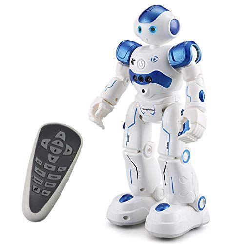  Threeking Robots Toys Gifts for 8+ Years Old Kids RC Robot Toys Programmable Smart Sensing Music Robot Toys Birthday Gifts Presents Indoor Toys for Kids - Male Voice